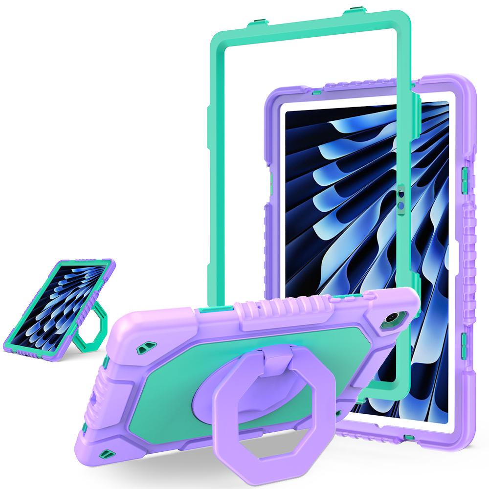 For Samsung Galaxy Tab A11+ / A9+ Case Hand Grip Kickstand Shockproof Silicone + PC Tablet Cover with Pen Slot