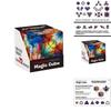 Children's 3d Magnetic Geometric Cube Puzzle Toy Transformable And Interactive