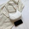 Sac pour FEMME en Polyuréthane Couleur Pure à Épaule Unique Sac à Chaîne Tendance Sac Bandoulière Sac Sous-Bras