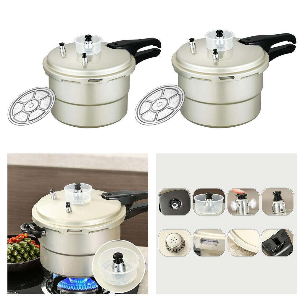 Aluminum Alloy Pressure Cooker Instant Cooking Pot 80kpa Multifunction Rice Kitchen Stew