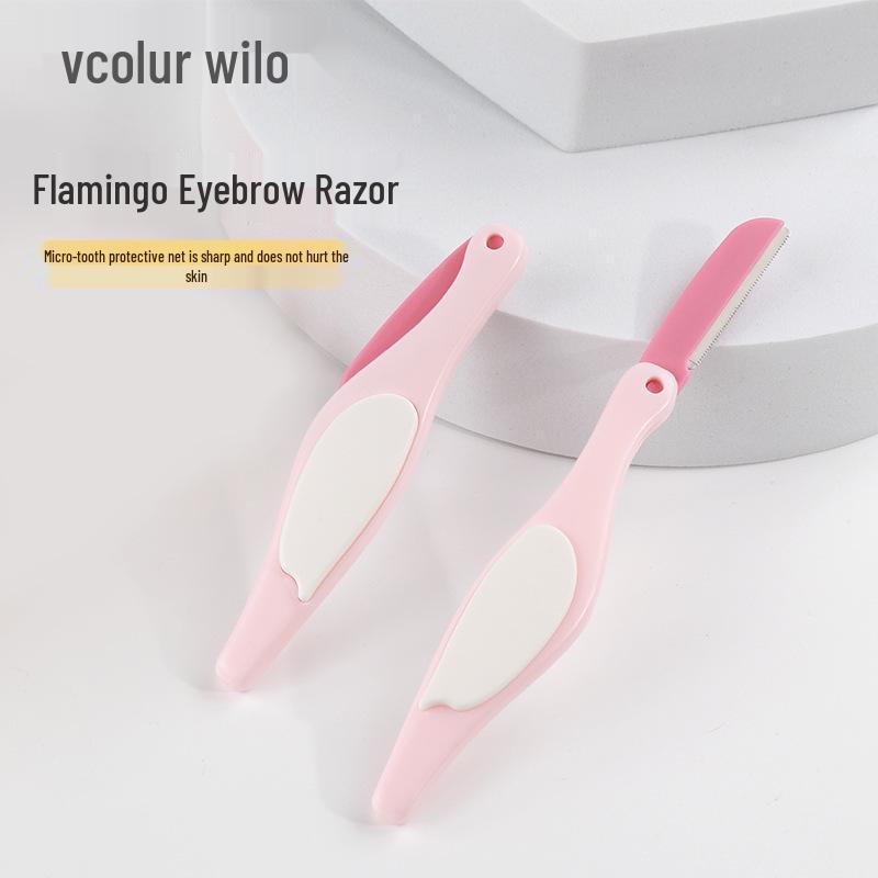Weile Веселый Безопасный Складной Бритвенный Станок для Бровей с Защитной Сеткой для Новичков и Неуклюжих Пользователей 2 Razors