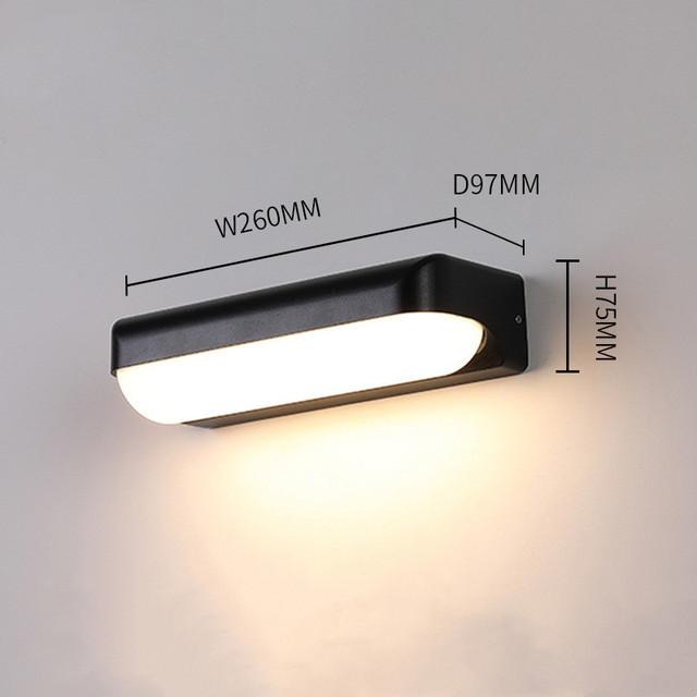 

ABS наружный настенный светильник IP65 водонепроницаемый балкон садовое освещение двор наружный настенный светильник светильники наружный бра AC110-240V Cold White 6000K