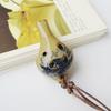 Practical Beginner Ceramic Ocarina 6 Hole Pendant Instrument with Cord for Students, Classroom Study and Regular Practice Use