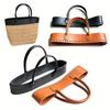 Self-Made Materials Bag Accessory Handle with 5mm Holes DIY Wallet Making Crochet Bag Accessories Handles Durable Leather
