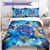 Set Lenzuola 3 Pezzi Stampato Manchester City Morbido Delicato sulla Pelle Lavabile Copripiumino e Federe Set Tutte le Stagioni Camera da Letto