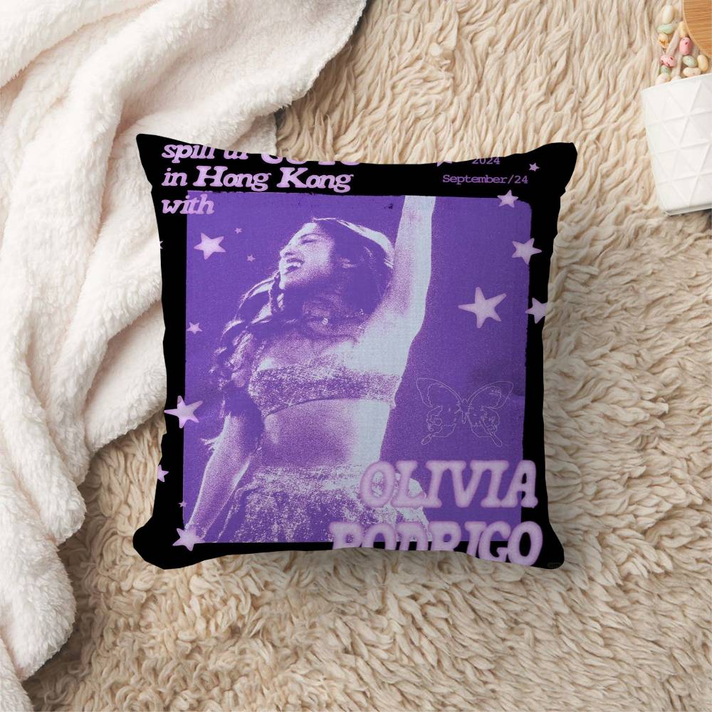 Singer OOlivia RRodrigo Decorative Room Aesthetics Pillow Case Home Decor Bedroom Sofa Bed Couch Pillow Cover x
