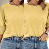 Womens Tops 3/4 Length Sleeve Blouses Fashion Casual Spring Summers Outfits Loose Fit T Shirt Going Out Tops Gifts