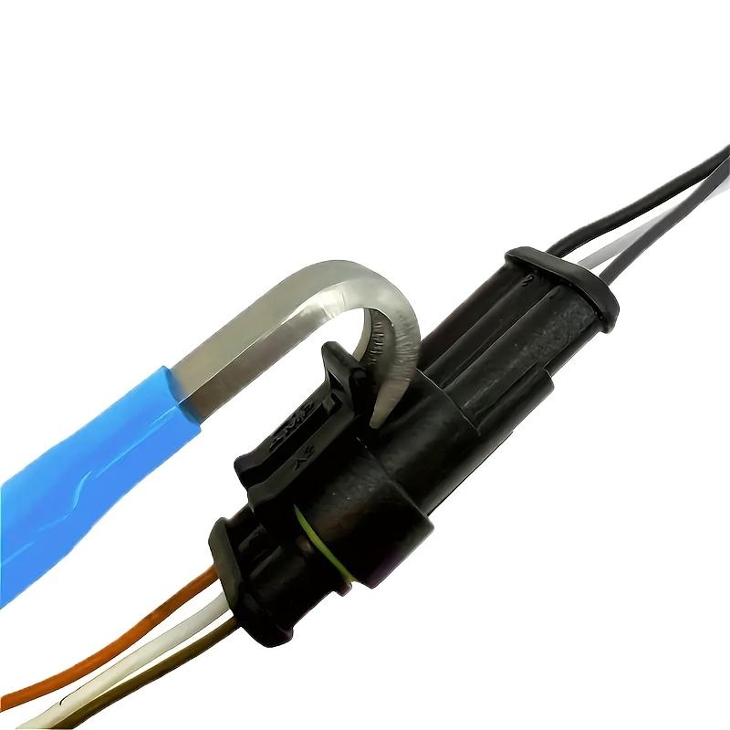 1pc Automotive Electrical Clip Removal Tool – Durable Metal Terminal Connector Separator with & Handles for Car Repair and Maintenance
