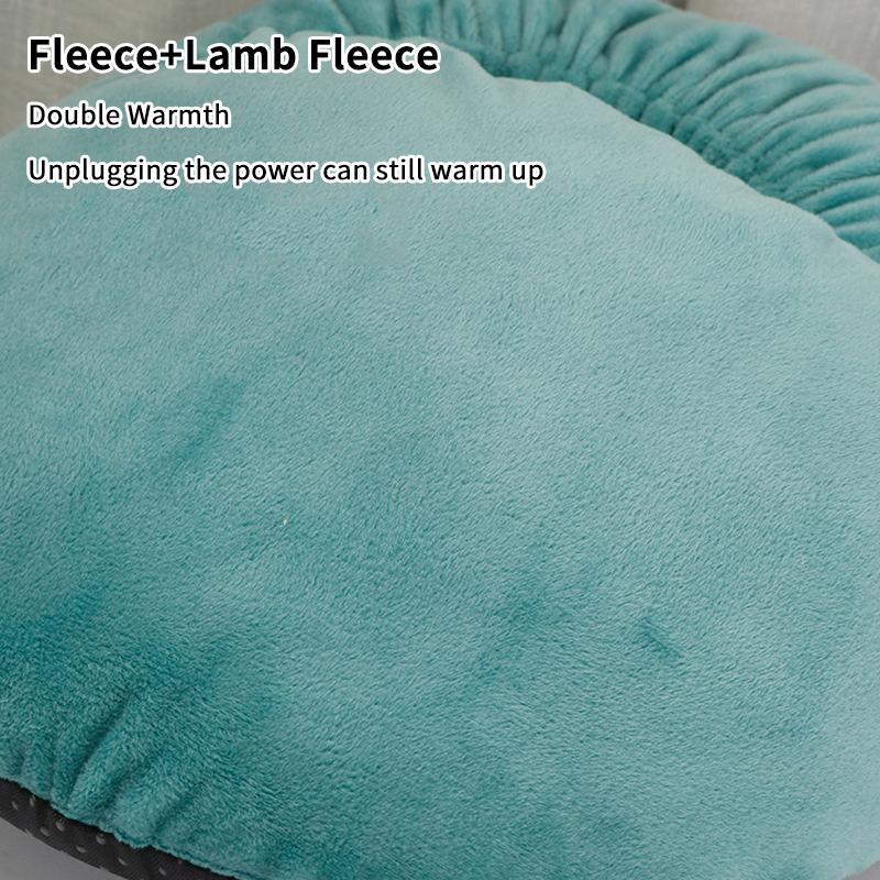 Electric Foot Warmer Heater Constant Temperature Heating Pad Soft Plush Washable Winter Warm Foot For Home Bedroom Feet Warmer