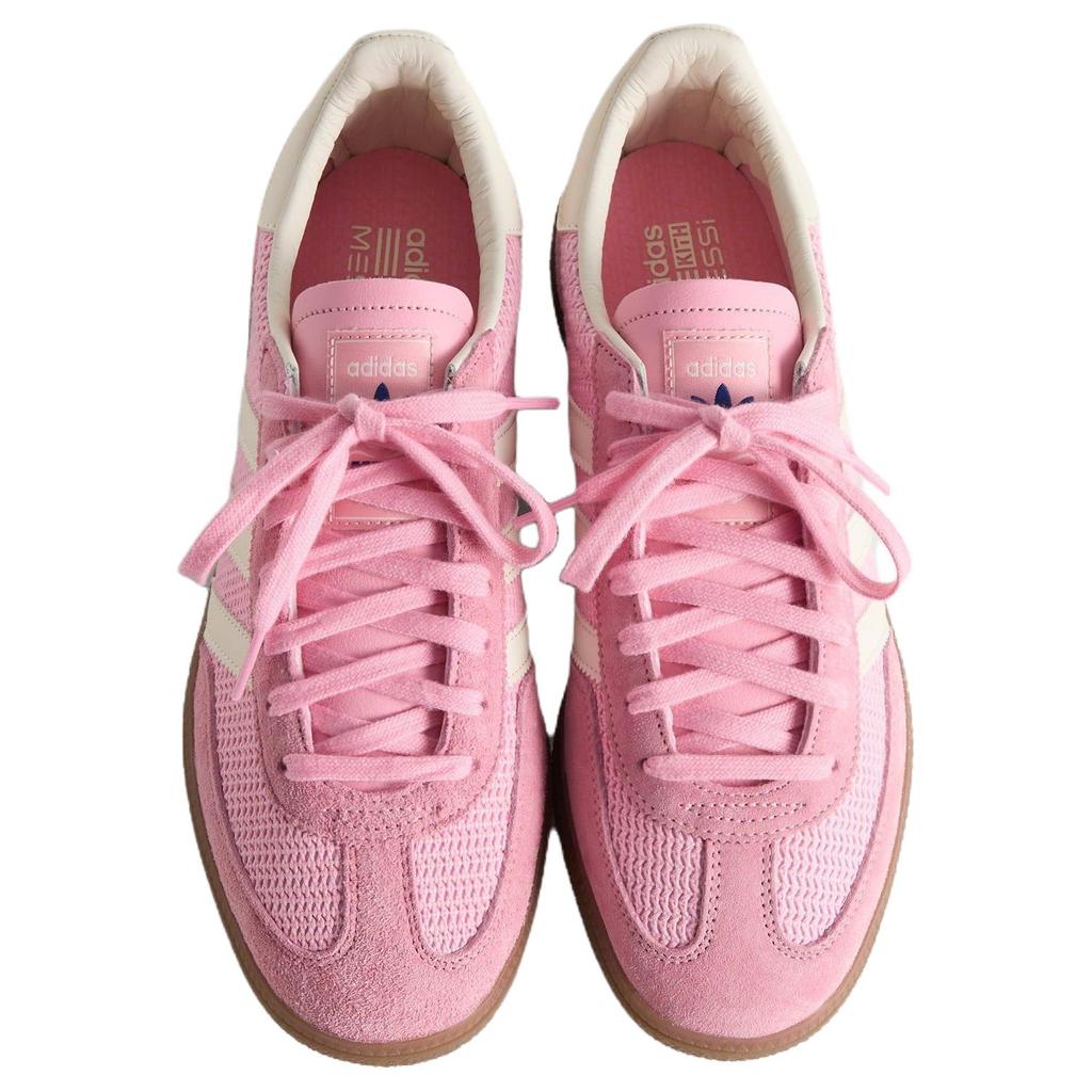 Kith x Messi x adidas Fútbol Balonmano Spezial Rosa Claro Blanco Crudo Suela de Goma Zapatillas de Hombre KH8486