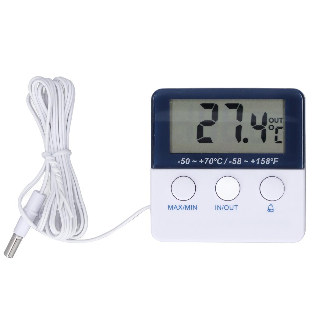 2 In 1 Thermometer Hygrometer  Celsius   Fahrenheit  Mode High Accuracy High Low Temperature Alarm Thermometer