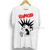 Mens Clothing Pop Punk Rancids Album Cool Skull Print Cotton Tees Short Sleeve Popular Unisex T Shirts Design Tops Streetwear