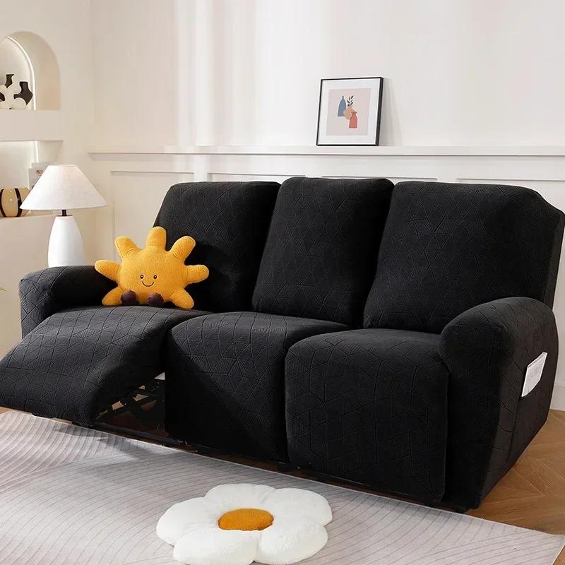 Recliner Sofa Cover Non-slip Massage  Sofa Cover All-inclusive Lounger Single Seater Couch Sofa Slipcover Armchair Cover
