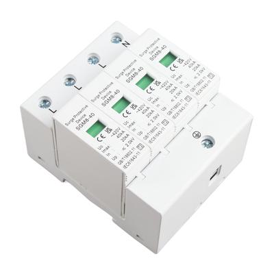 4P 40KA House Surge Din Rail Lowvoltage Protector Arrester Device for Thunder Protection