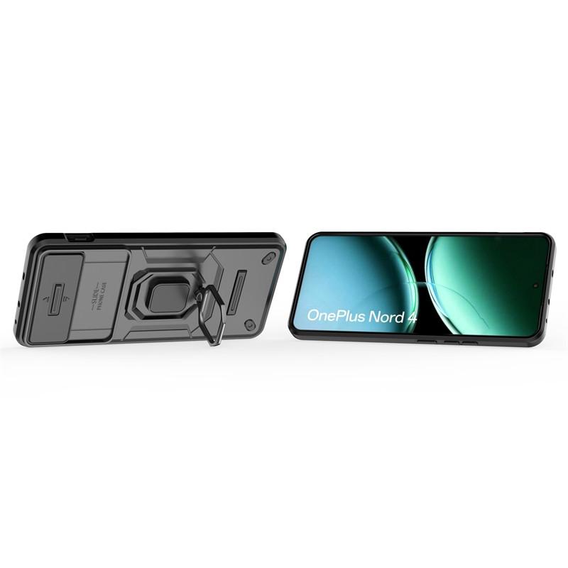 For OnePlus Nord 4 Case Slide Camera Len Cases For OnePlus Nord 4 Cover Shockproof Armor PC TPU Phone Cover For OnePlus Nord 4