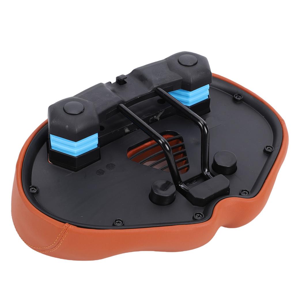 Bike Seat Cushion Enlarged and Thickened Waterproofing Foldable Comfortable Wide Bike Saddle for Cycling Brown