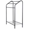 Black Metal Standing Towel Rack