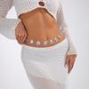 Beach Metal Starfish Shell Decorative Waist Chain Female, Versatile Micro Turquoise Ocean Wind Body Chain