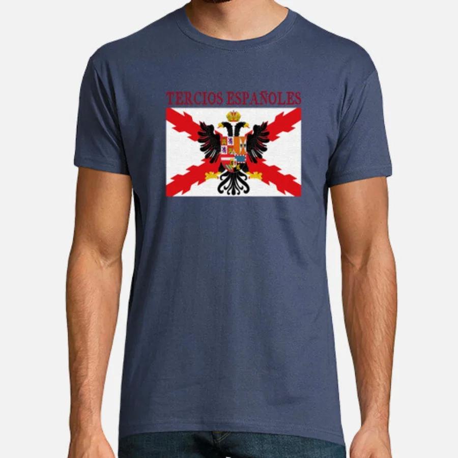 

Tercios Españoles Foreign Legion Men T-Shirt Short Sleeve Casual Cotton O-Neck T Shirt 4XL