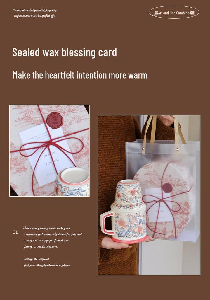 Lily of the Valley Ceramic Kettle & Mug Gift Set for Weddings and Birthdays