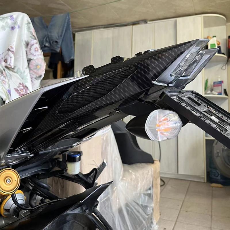 MT09 FZ09 Motorcycle Carbon Fiber Rear Side Plate Side Cover Rear Tail Fairing Fit For Yamaha MT-09 FZ-09 2017 2018 2019 2020
