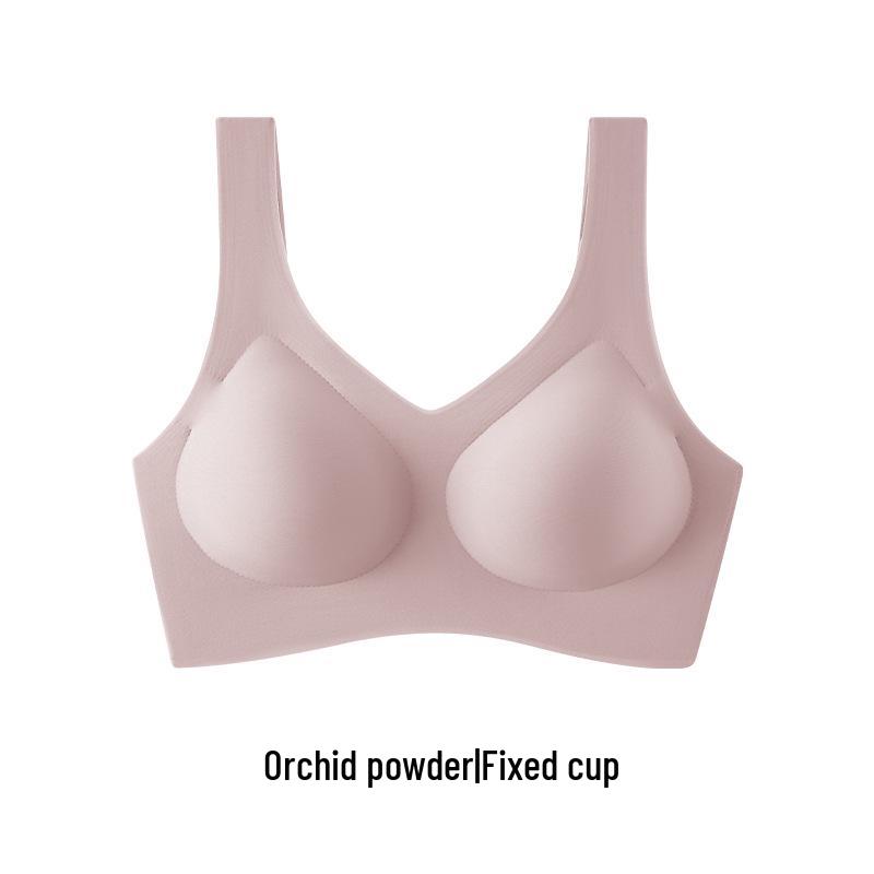 

Бесшовный бюстгальтер-минимайзер на косточках с фиксированными чашками для большой груди, белый One Size (80-130 jin)