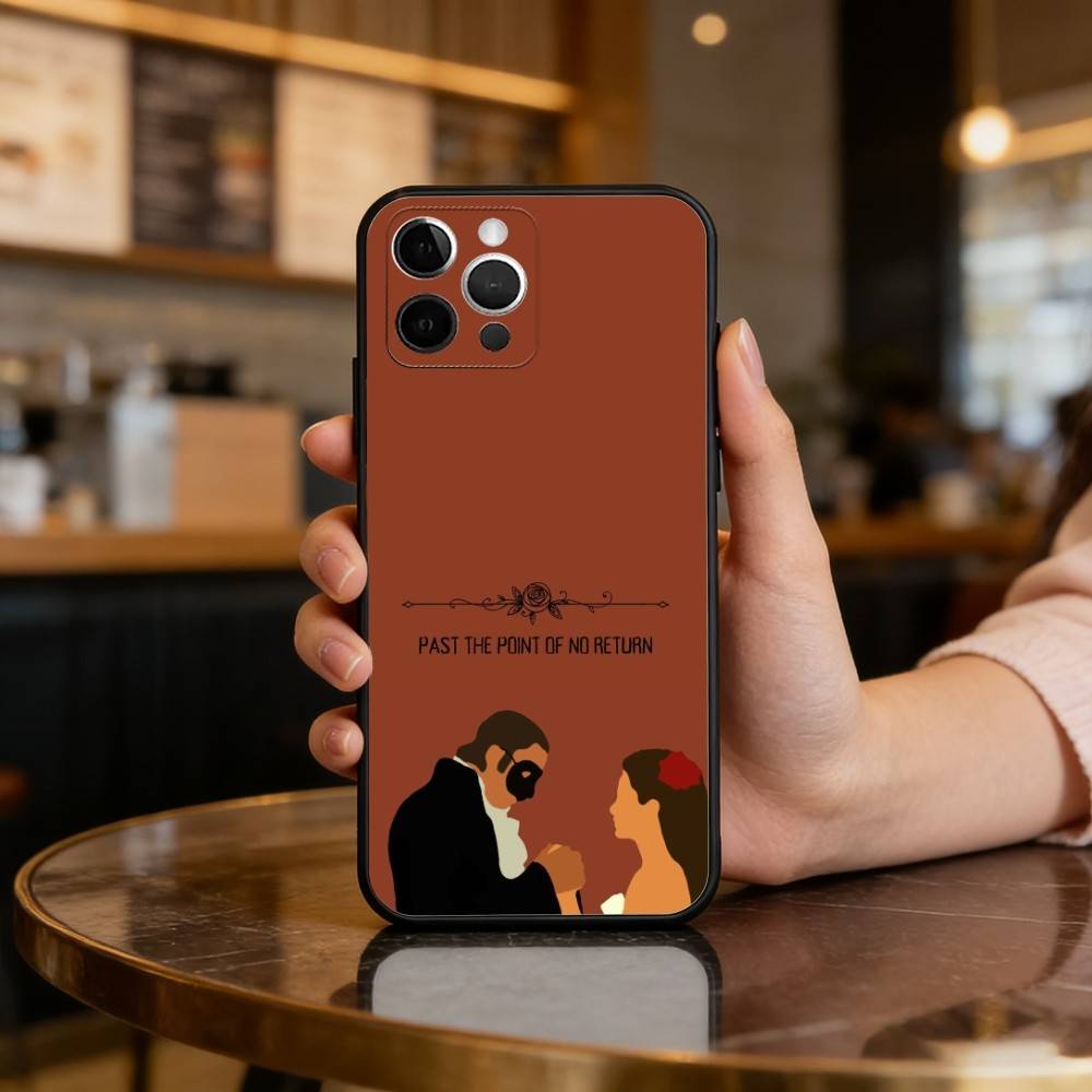 The Phantom of T-The Opera Soft Silicone Black Cover,Phone Case For iPhone 17,16,15,14,13,12,11 Plus,Pro Max,XS