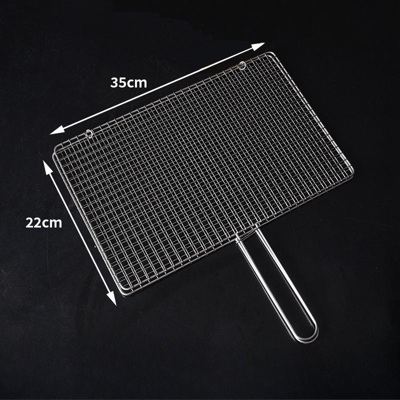 Portable Hot Dog Grill Net For Outdoor BBQ Camping Travel Easy To Clean Long Handle Roasting Mesh