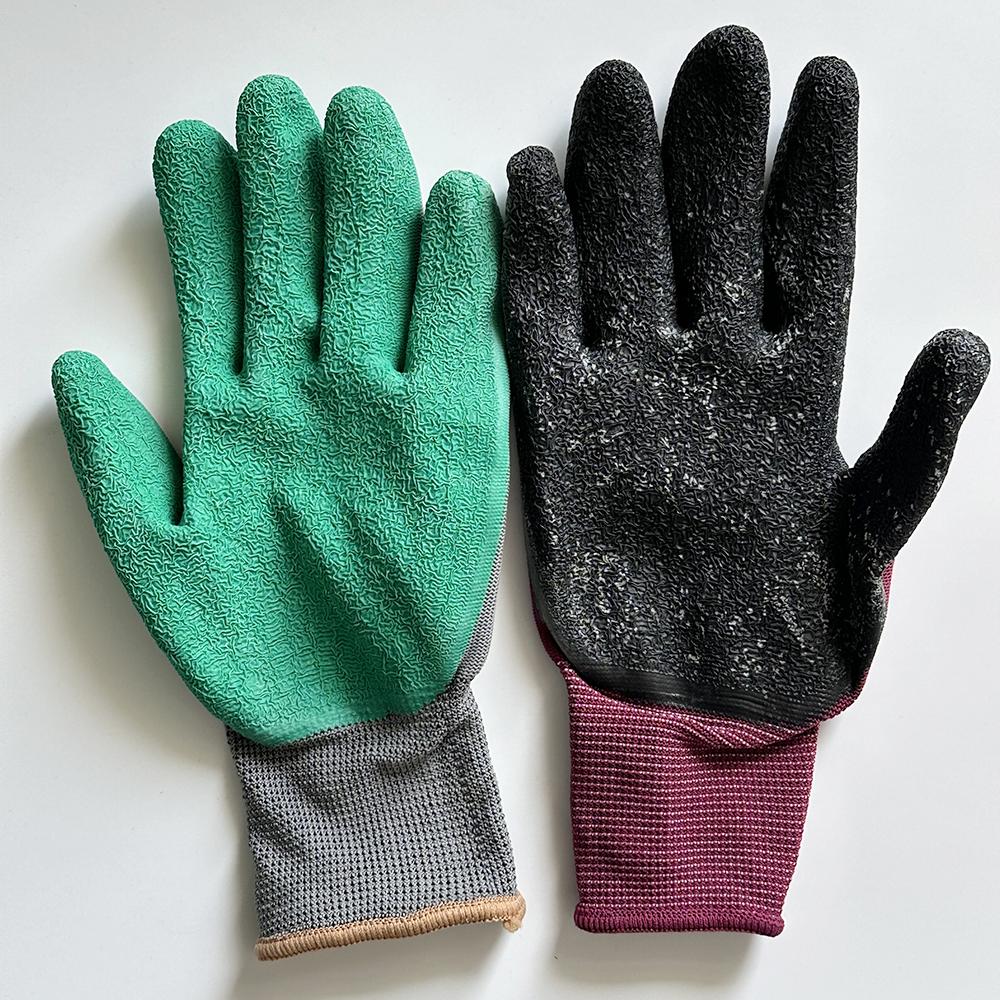 Ultra Thin Coating Work Gloves With Excellent Grip Nylon Shell Black Polyurethane Coating Car Wash Work Gloves With Knitted Cuff