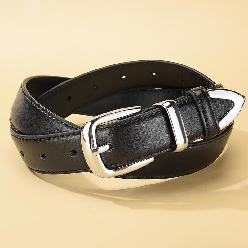 Fashion Women's Alloy Pin Buckle Belt Simple Jacket Dress Belt Accessories New Design Women's Birthday Gifts
