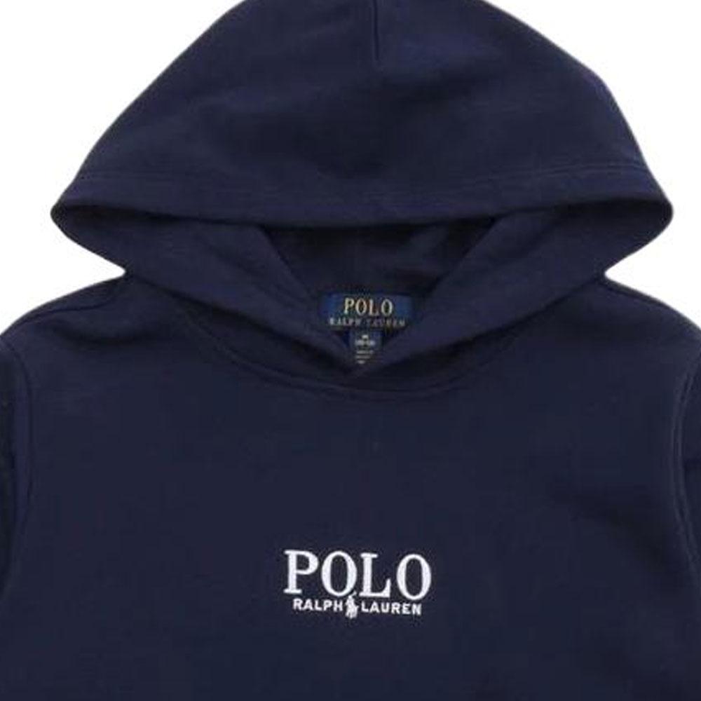 Polo Ralph Lauren Hoodie Letter Pocket Long Sleeve Kids Hoodies Navy-Blue 323961255-002