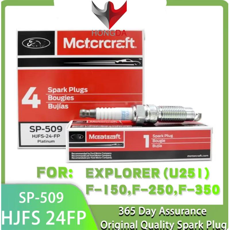 HONGDA SP-509 HJFS24FP SP509 Platinum Spark Plugs For Ford F150 F350 F250 Mercury Explorer Mustang Expedition HJFS-24FP 4PCS