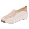 Women's Slip-On Thick-Soled Sponge Cake Loafers - Versatile, Non-Slip, Casual Flats In Large Sizes.
