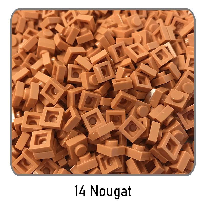 500Pcs Diy Pixel Art Building Blocks Thin Figures Bricks Compatible With 3024 1X1 Square Bricks Bulk Assemble Toys Gift For Chil