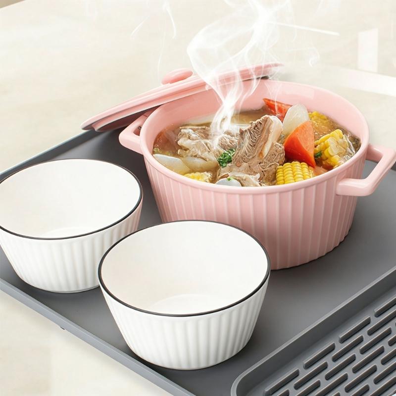 Food Grade Silicone Dish Drying Pad For Kitchen Counter Dish Rack NonSlip Surfaces Protectors Pad for Coffee Machine