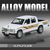 1:32 Tacoma HiLux Model Toy Off-road Vehicles Alloy Diecast Sound Light Doors Opened Pull Back Shock Absorption for Kids Gifts