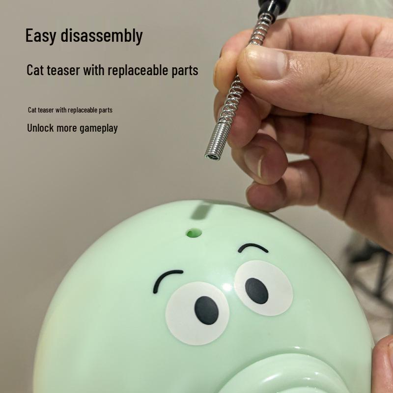 Octopus Cat Teaser Toy Set with Self-Entertainment Mint Balls and Turntable