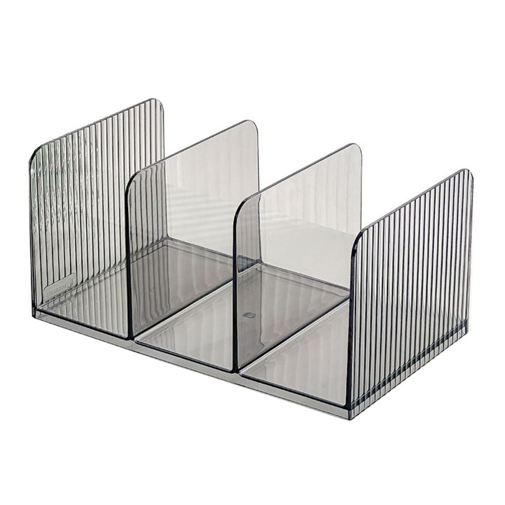 

Многоразовые прозрачные подставки для книг, держатель для книг с тремя отделениями, практичная подставка для документов, школа