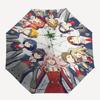 1pc Outdoor Umbrella with Anime Characters, Automatic Opening/Closing, Portable 3-Fold Design, 8-Rib Iron Frame - Perfect Gift for Fans, Traveler