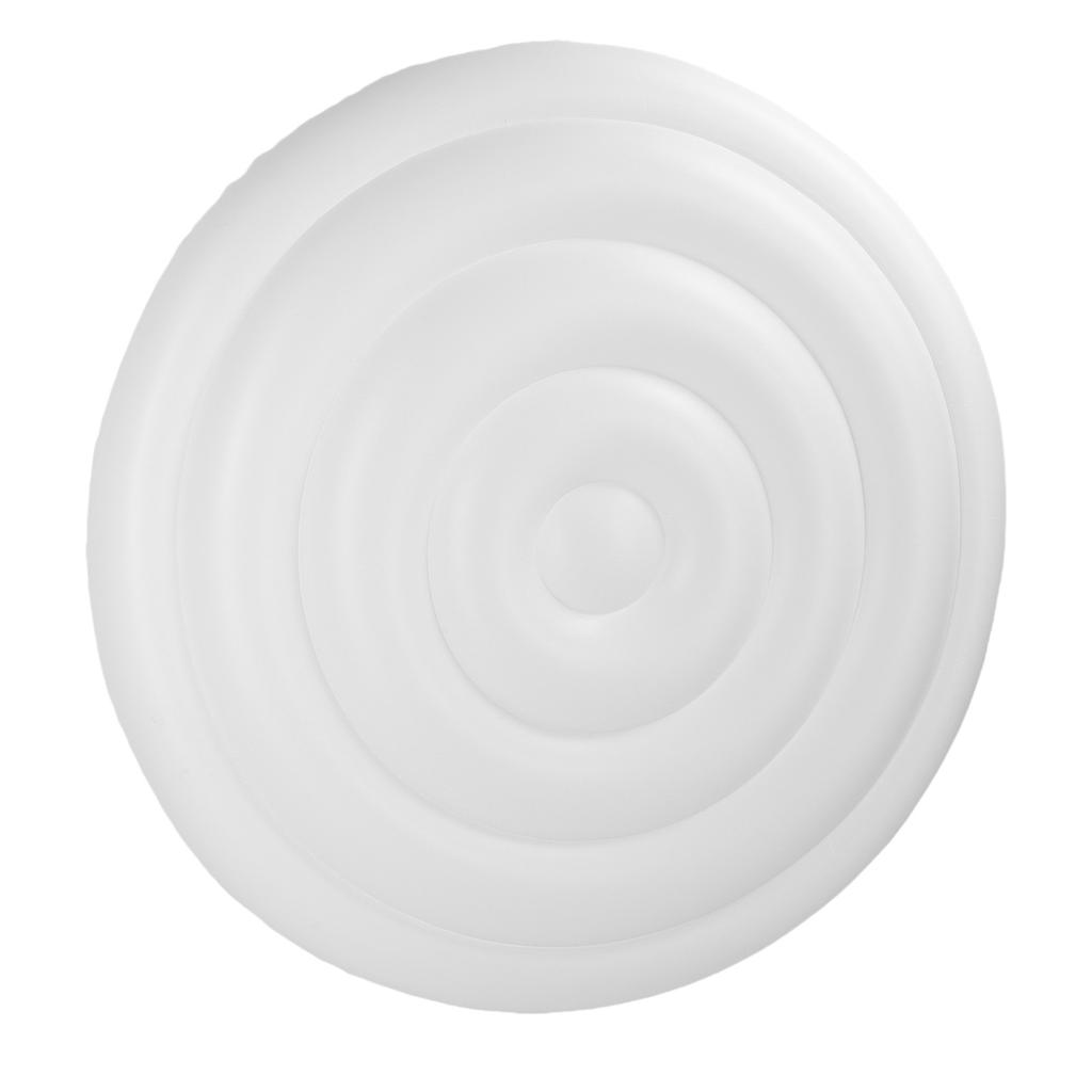 Inflatable Hot Tub Cover 5.4FT PVC Rainproof Protective Round Hot Tub Cover for Outdoor Inflatable Hot Tubs SPA Pools