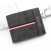 Classic Frosted Men's Tri-fold Wallet with Coin Pocket and Multi-card Slots