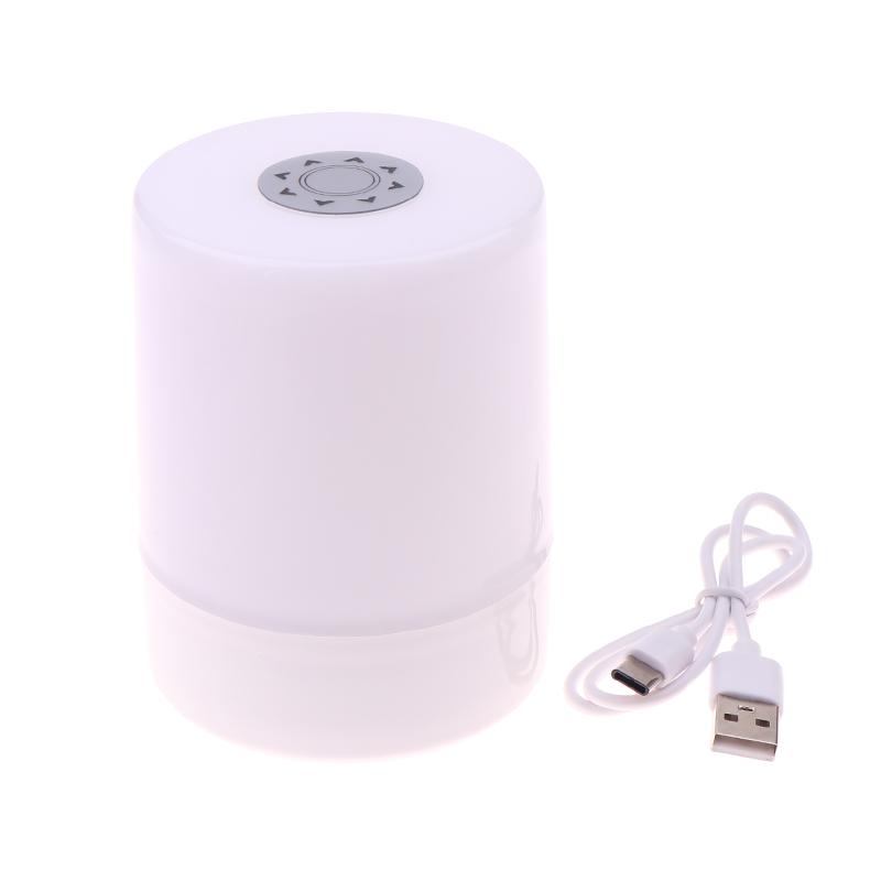 3 Farge Berøring Nattlampe USB-lading Nattlys Nattstemningslys Soverom Nattbordslampe Hjemmedekorasjon Barn Nattlampe
