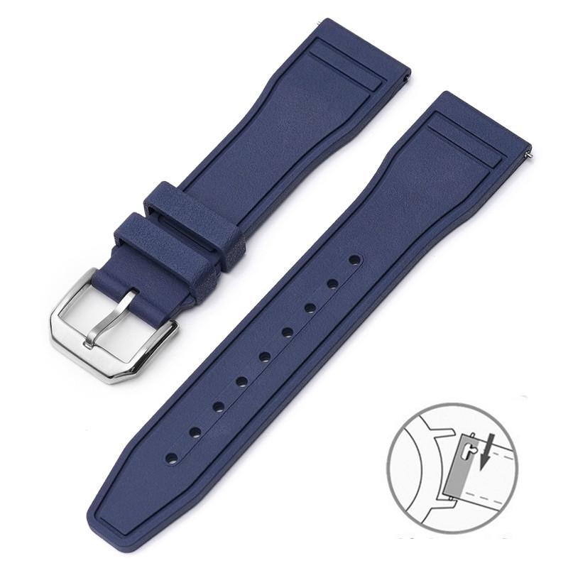 20/21/22mm FKM High-end Rubber Strap for IWC PILOT´S WATCHES And PORTOFINO Series Men Women Fashion Casual Watchband