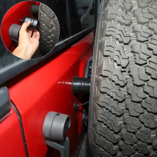 2pcs Spare Tire Carrier Bumper Rubber Pad Bump Stop for Jeep Wrangler JK JL 07+