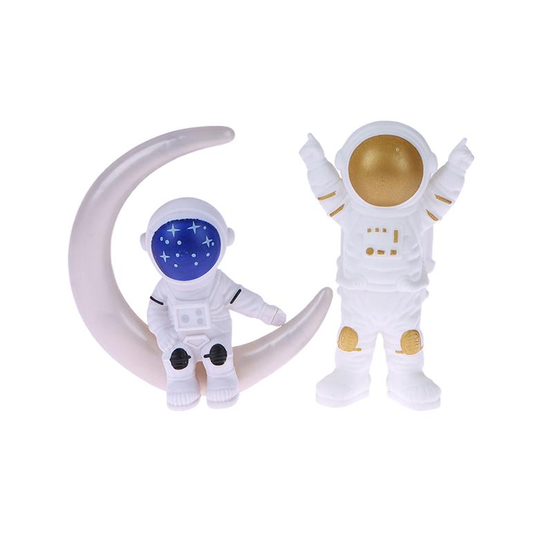 3/4Pcs Astronaut Figure Statue Figurine Spaceman Sculpture Educational Toy Desktop Home Decor Astronaut Model For Kids Gift