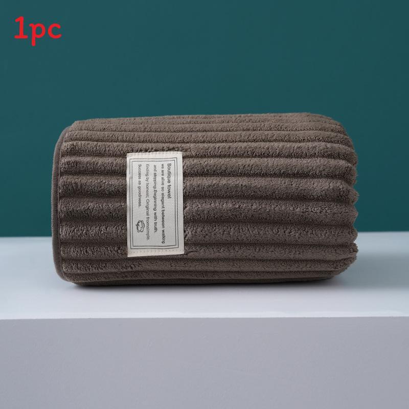 Coral Fleece Bath Towel With Absorbent Softness For Adults And Beach Use
