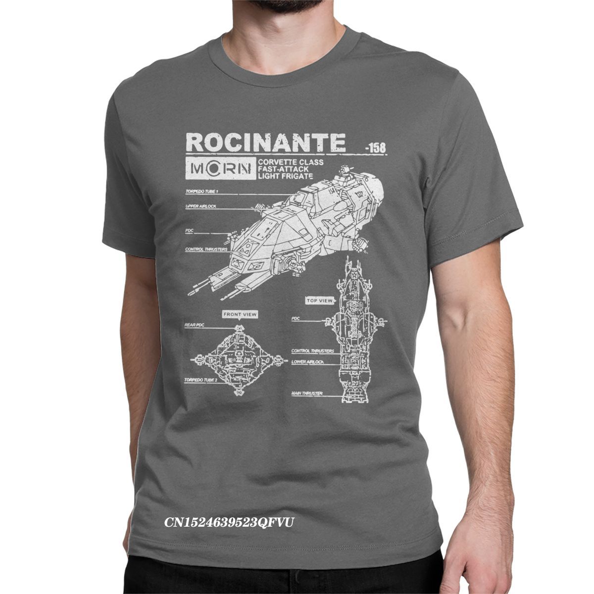 

Характеристики Росінанта The Expanse Чоловічі Топи Футболки Mcrn Модна Футболка Хараджуку Футболка Манга Чиста Бавовна Оригінальний Одяг S темно-сірий колір