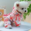 Dog Furry Jumpsuit for Dogs Boy Girl Medium Dogs for Indoor and Outdoor Use Cartoon Dinosaur Clothes Outfit for Pet Dogs