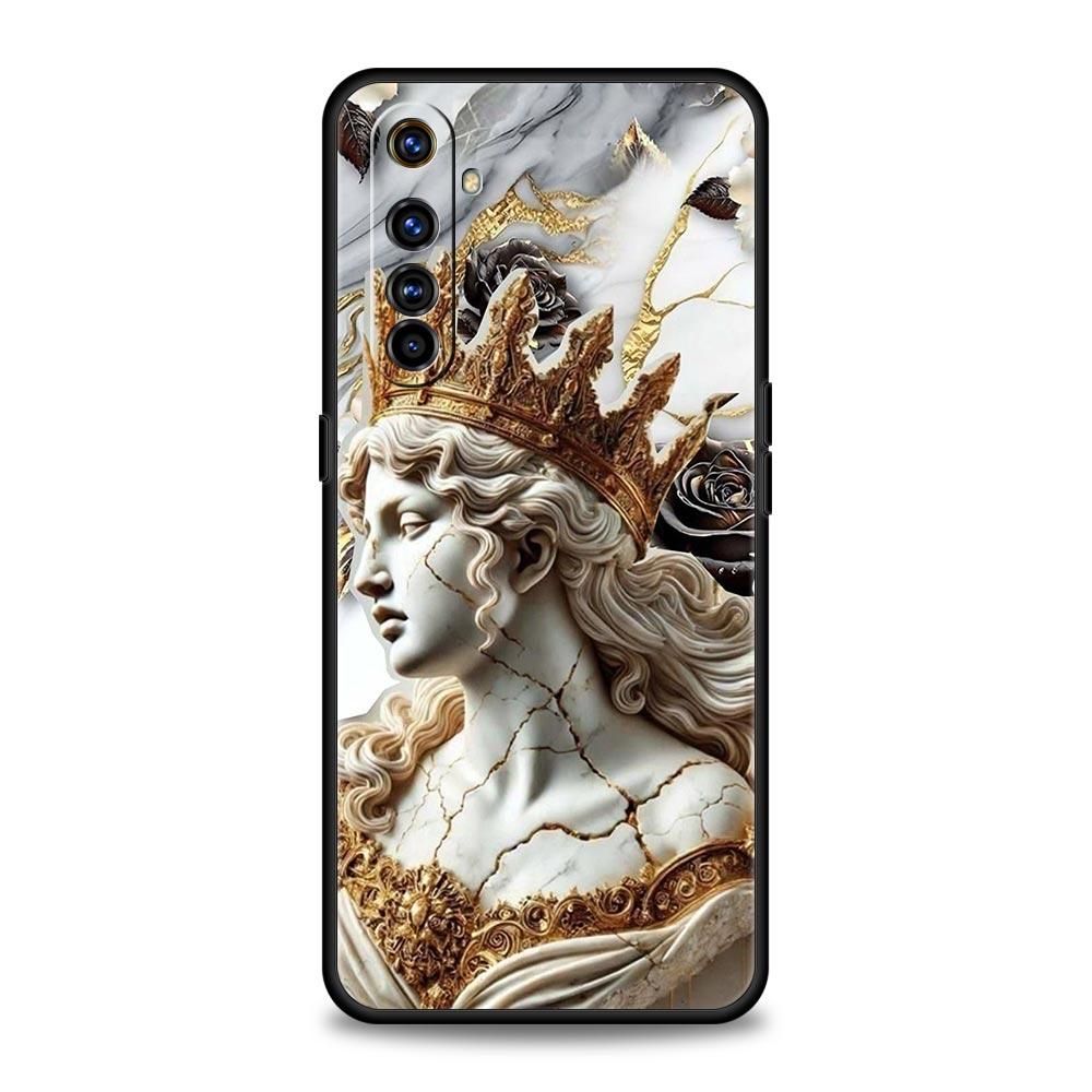 Fashion Ancient Greek Statues Case For Realme C67 C63 C55 C53 C35 C25 C21 GT 2 3 5 6 10 11 12 13 Pro Plus Soft TPU Phone Cover