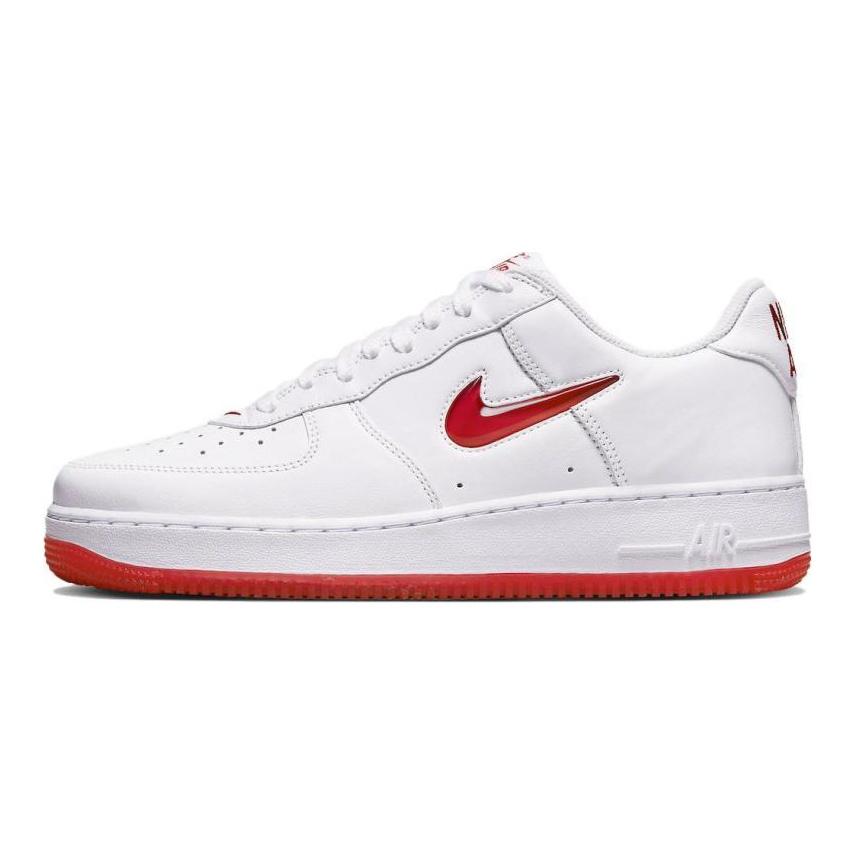 Nike Air Force 1 Low '07 Retro Color Of The Month Jewel Swoosh University Red Sneakers FN5924-101
